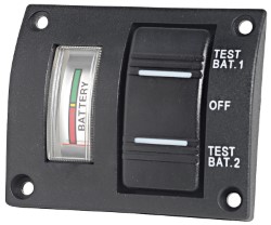 Panneau-test pour 2 batteries analogique IP56 